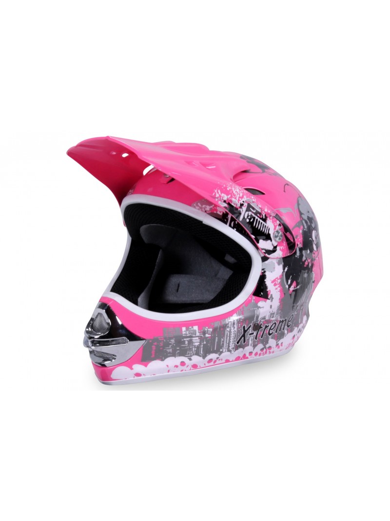 Schutzausrüstung  X-treme Kinder Cross Helm - Pink